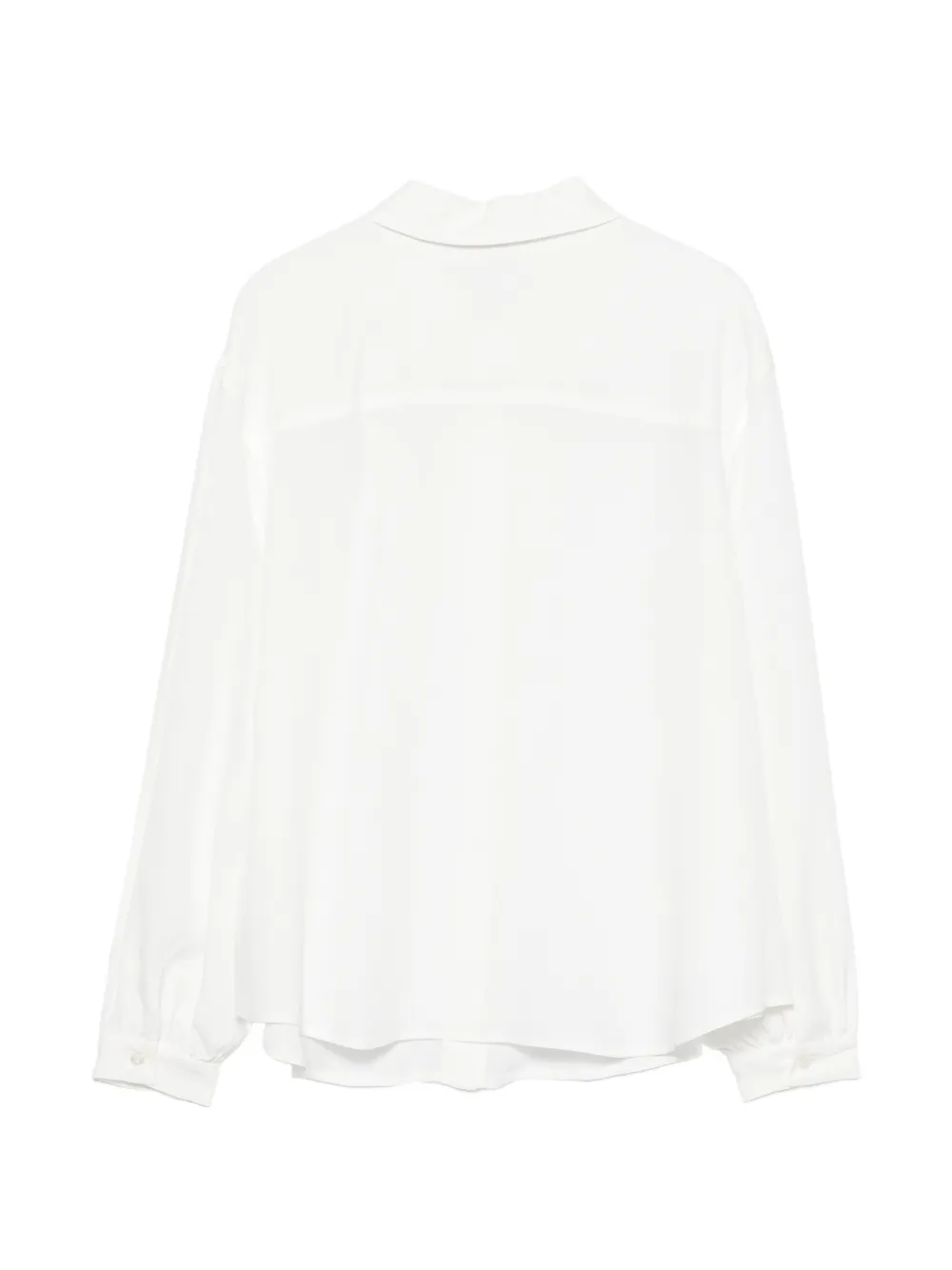 Eleventy Kids Blouse verfraaid met logo en strik Wit