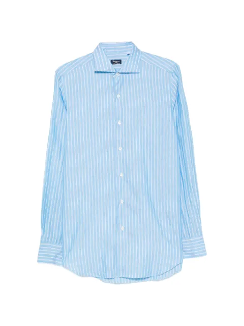 Finamore 1925 Napoli striped-print long-sleeve shirt