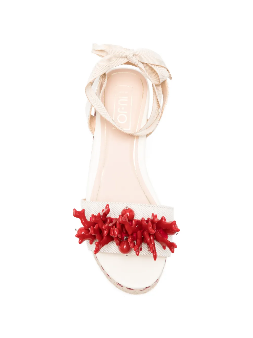 LIU JO Bali 02 espadrilles met koraaldetail Beige