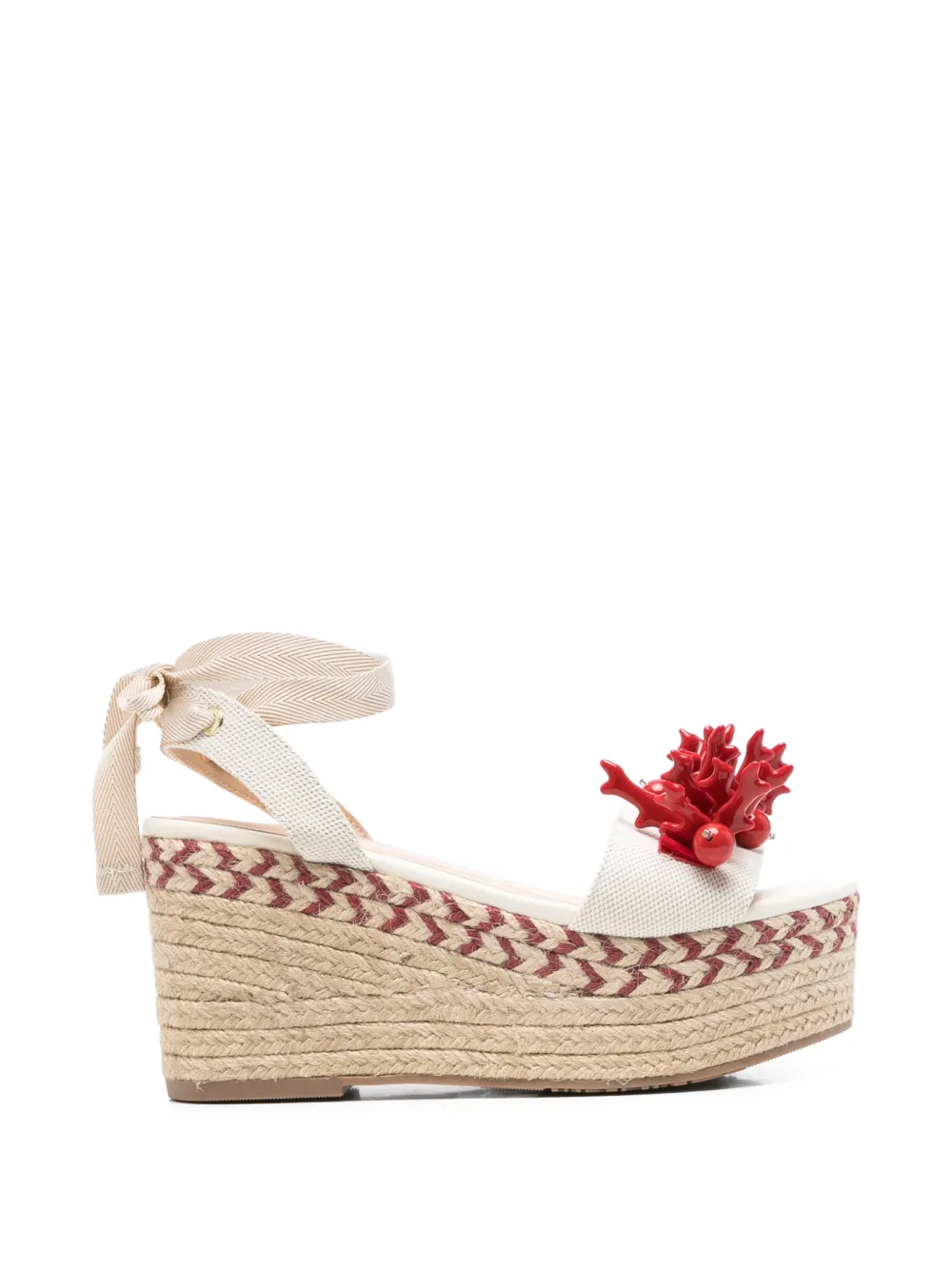 LIU JO Bali 02 espadrilles met koraaldetail Beige