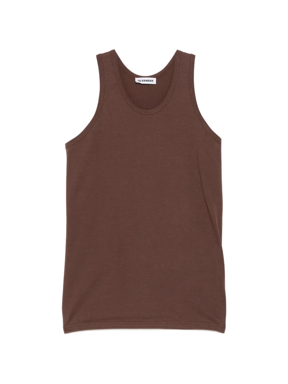Jil Sander scoop-neck vest - Marrone
