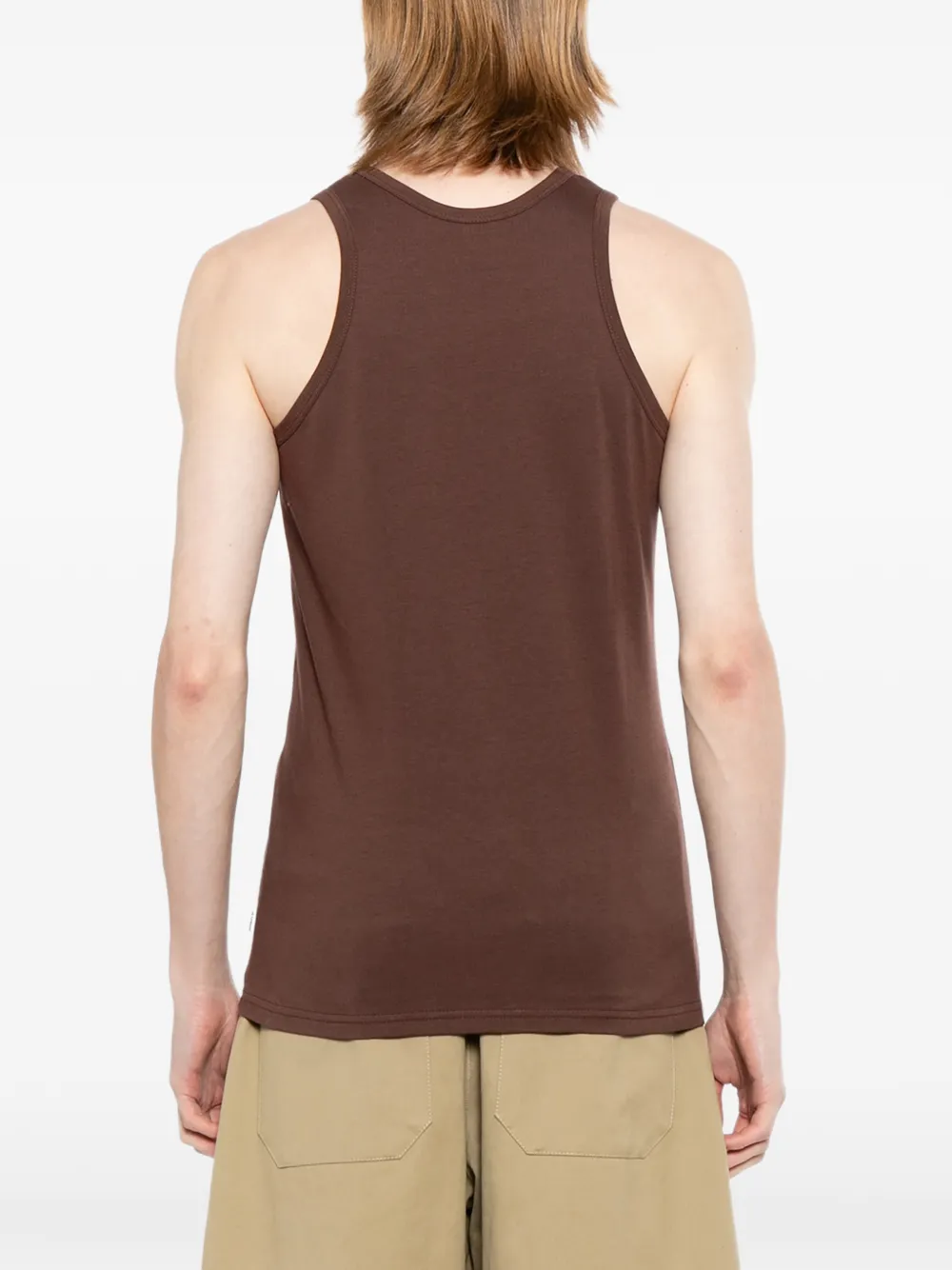 Jil Sander Top met diepe ronde hals Bruin