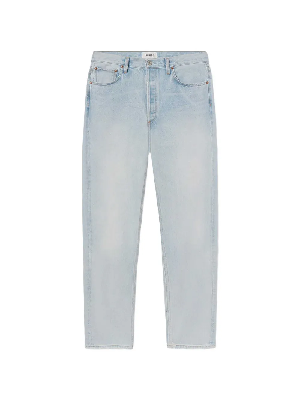 AGOLDE 90's faded straight-leg jeans - Blau