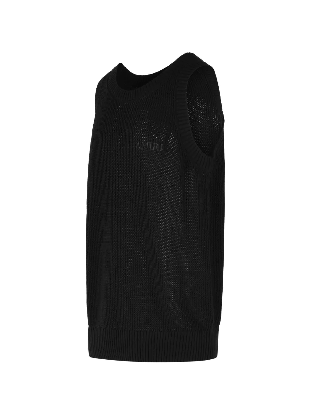 AMIRI Mesh tanktop met geborduurd logo Zwart