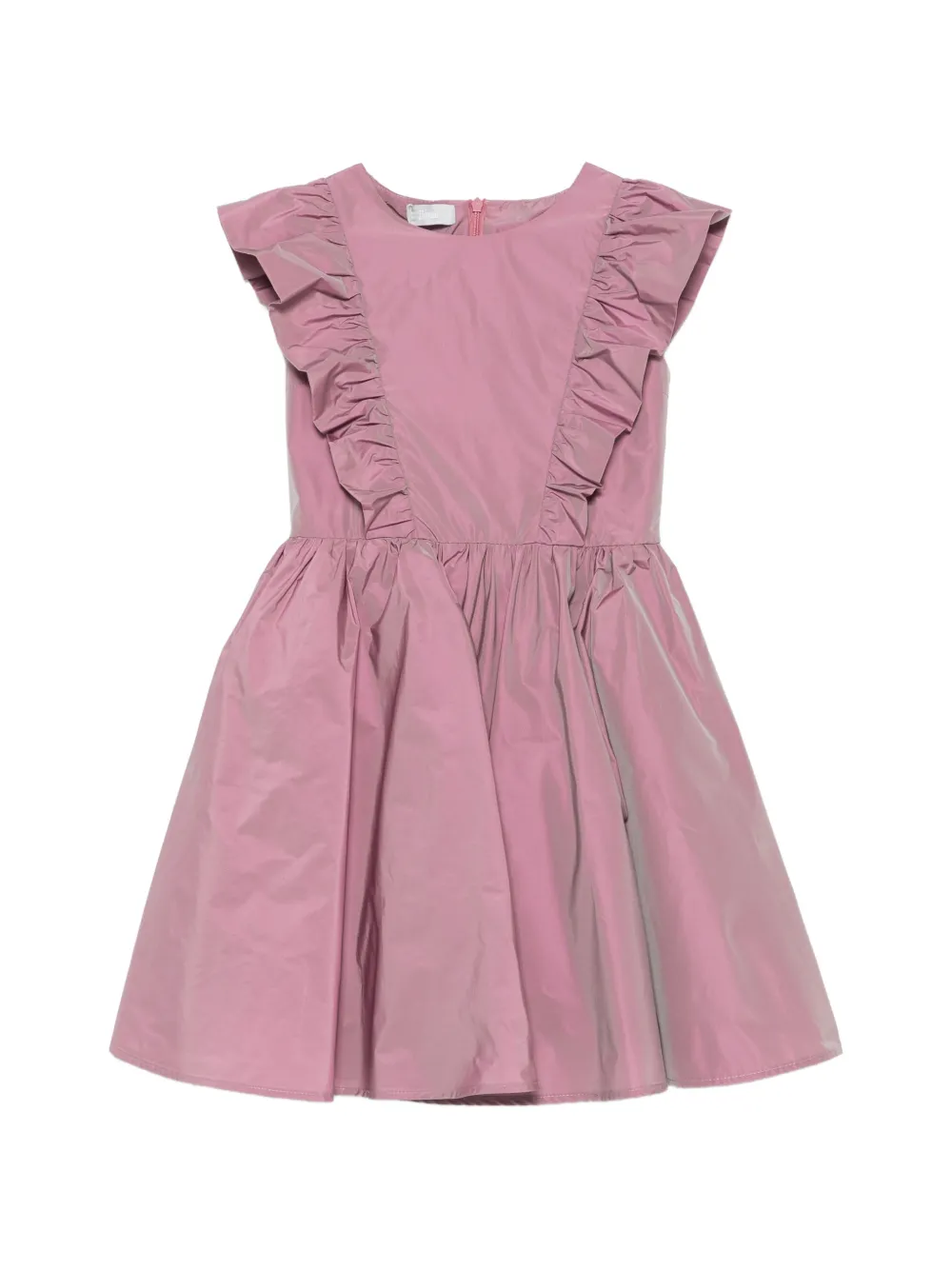 Herno Kids' Ruffled Flared Dress In Pink