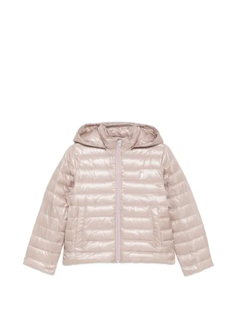 Herno Kids quilted hooded jacket