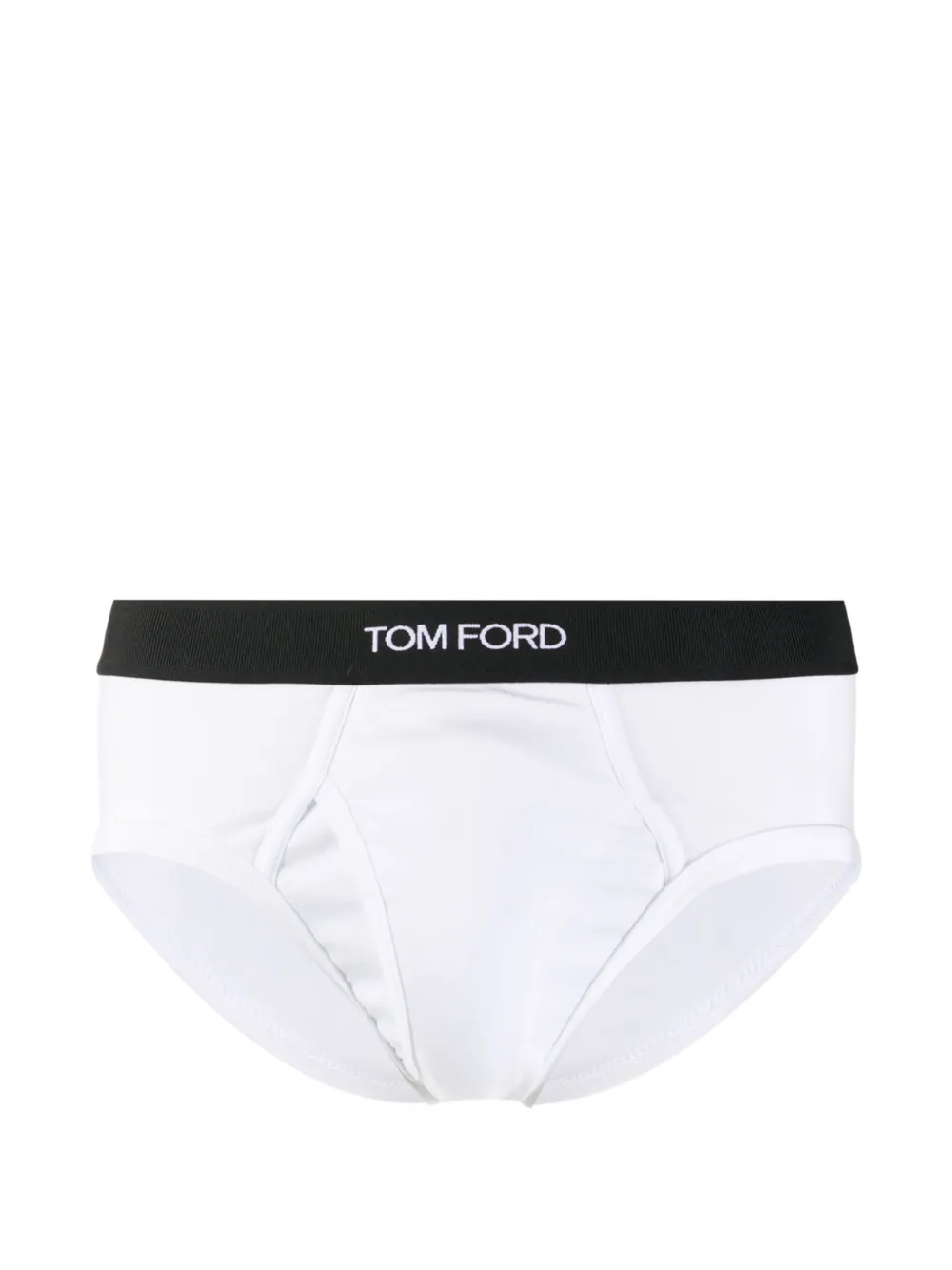 TOM FORD logo-waistband briefs - Bianco