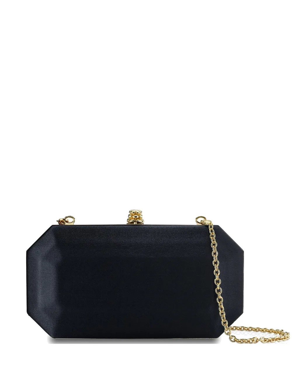 Tyler Ellis Perry satin clutch bag - Nero