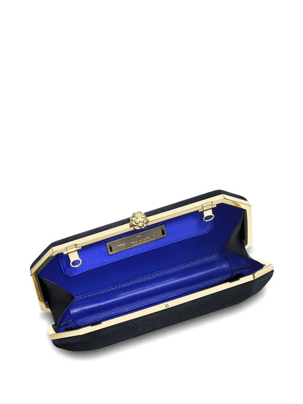 Tyler Ellis Perry satijnen clutch Zwart