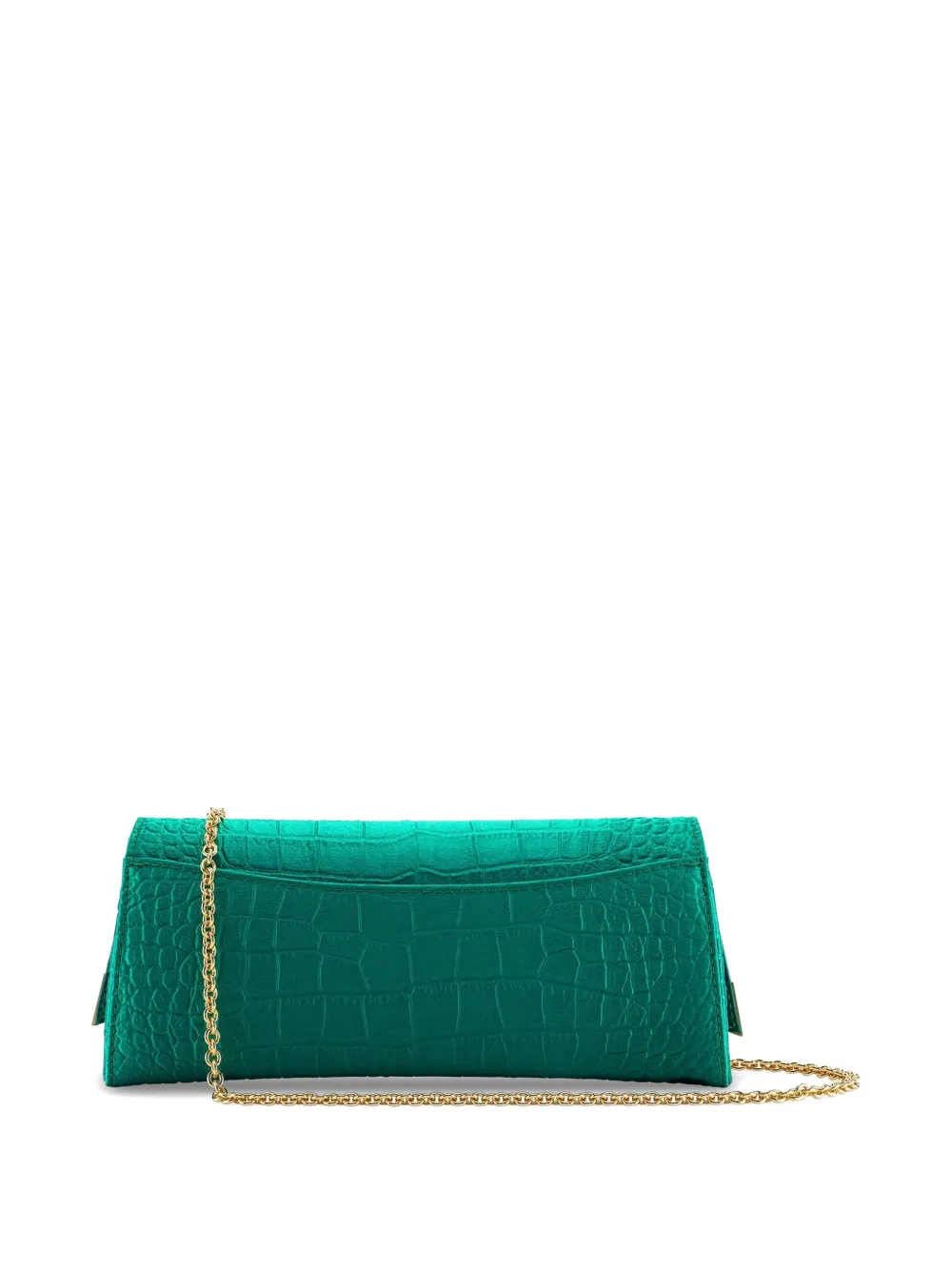 Tyler Ellis Veronica clutch met krokodillen-reliëf Groen