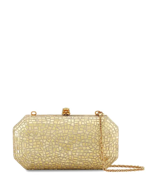 Tyler Ellis small Perry mosaic-effect clutch bag