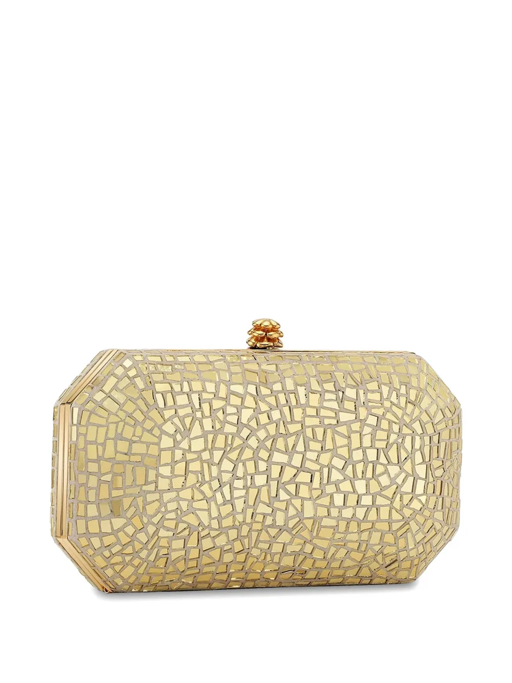 Tyler Ellis Perry kleine clutch met mozaïek-effect Goud