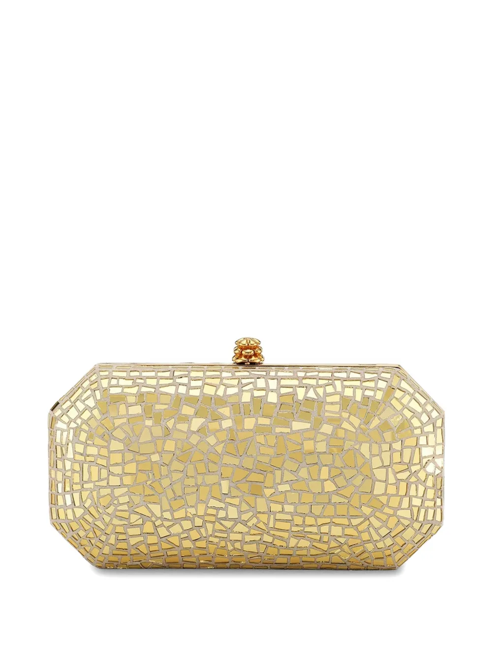 Tyler Ellis Perry kleine clutch met mozaïek-effect Goud