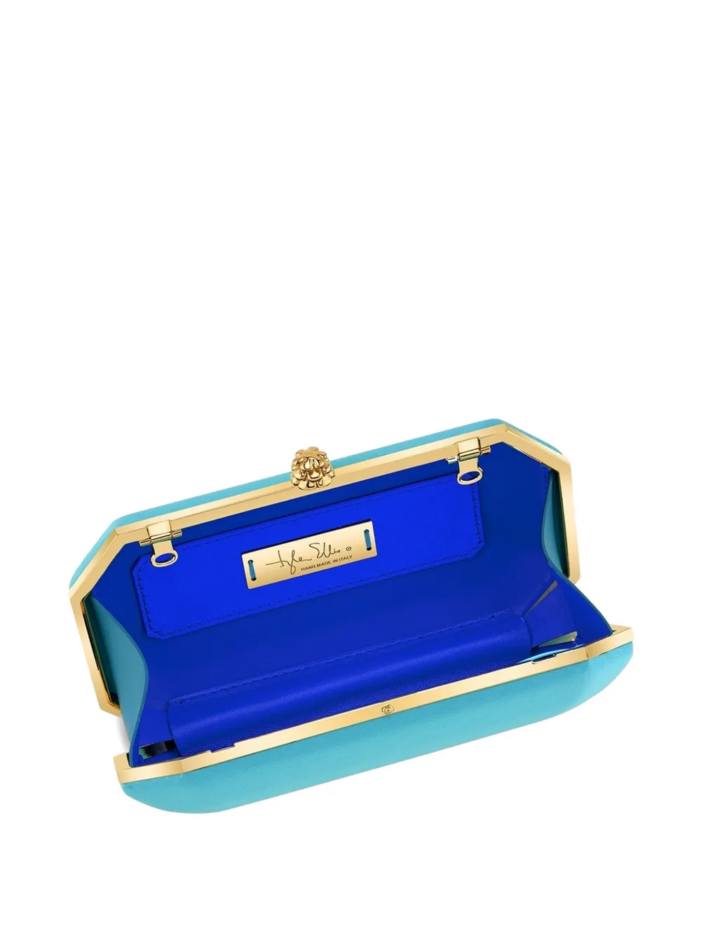 Tyler Ellis Kleine Perry clutch Blauw