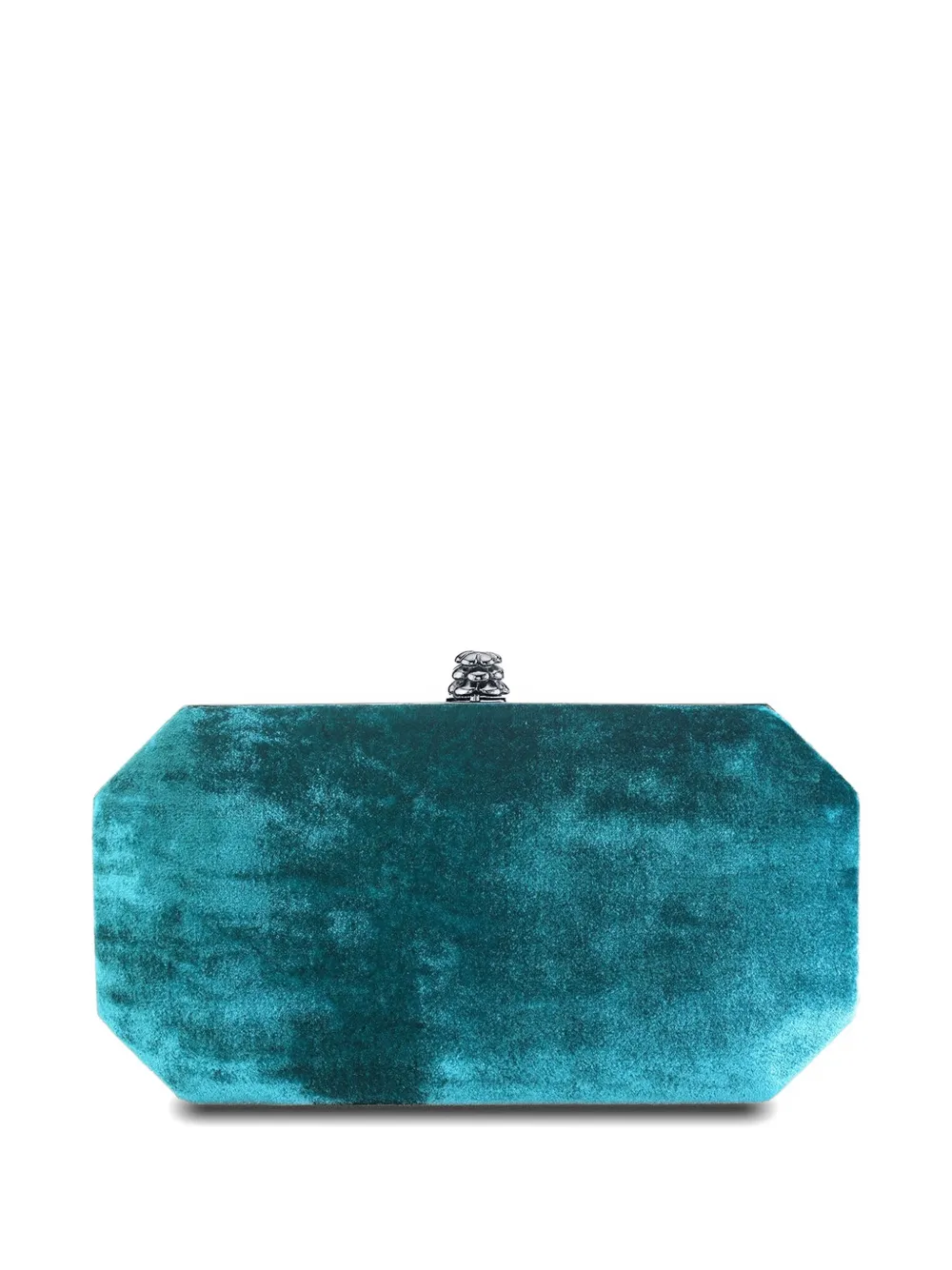 Tyler Ellis Kleine Perry clutch met geplette textuur Blauw