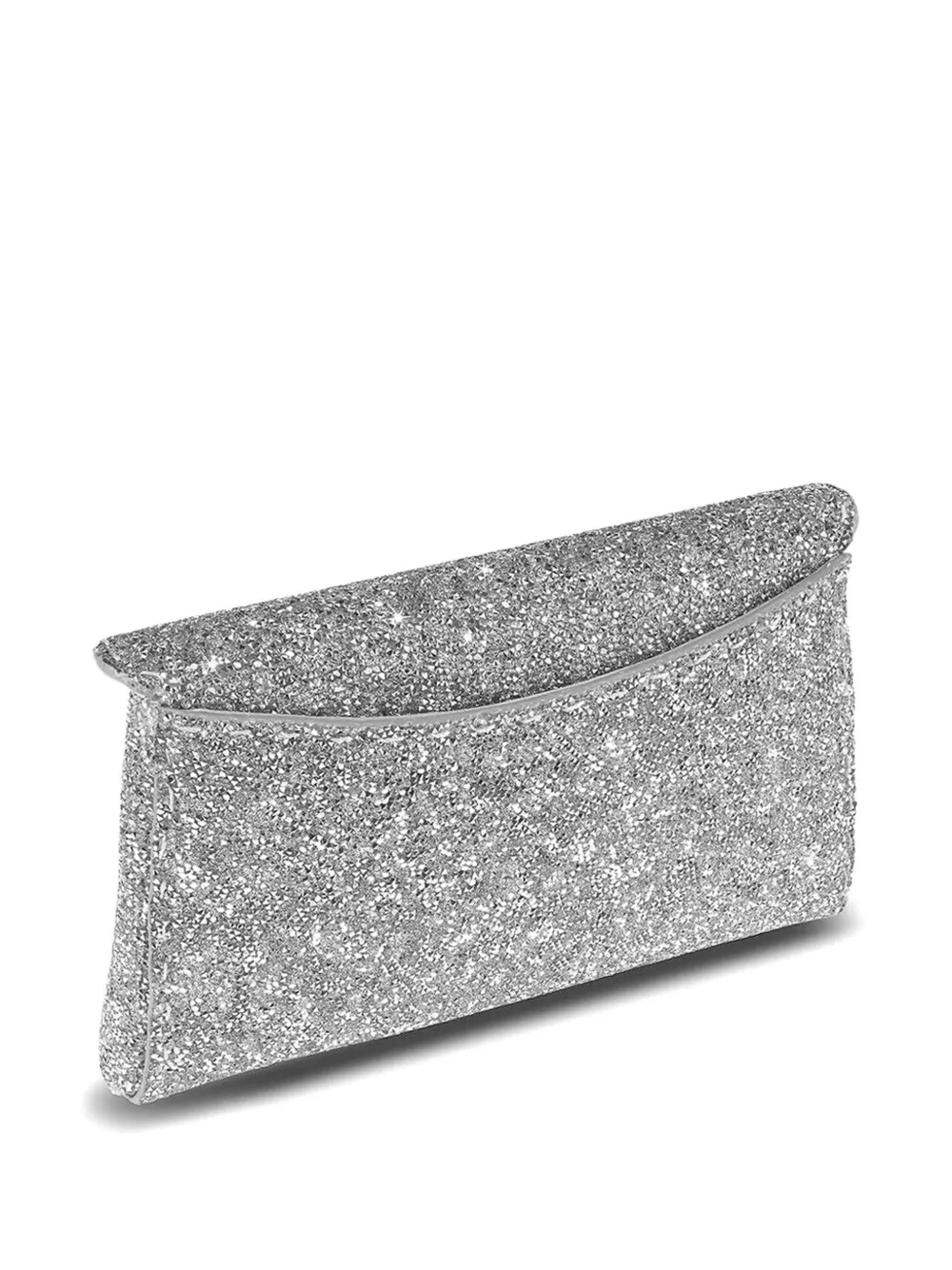 Tyler Ellis Kleine Lee 'Pouchet' clutch verfraaid met kristallen Zilver