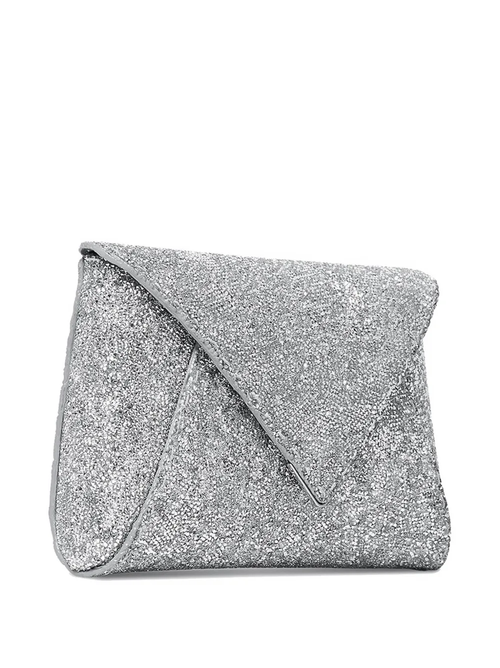 Tyler Ellis Kleine Lee 'Pouchet' clutch verfraaid met kristallen Zilver