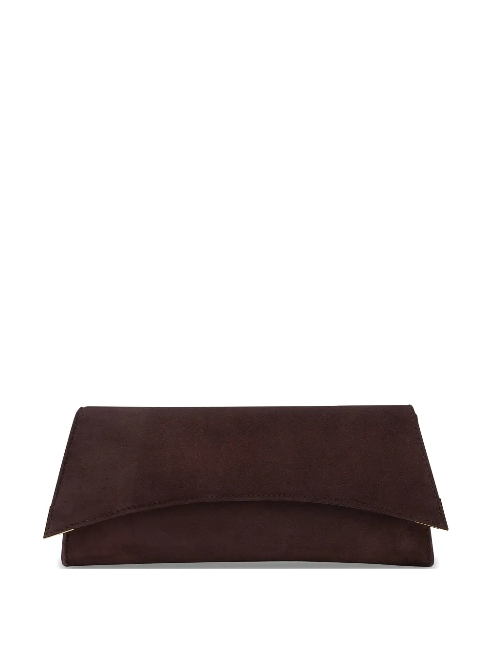 Tyler Ellis Veronica suede clutch bag - Marrone