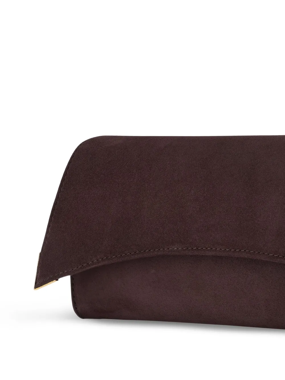 Tyler Ellis Veronica suède clutch Bruin