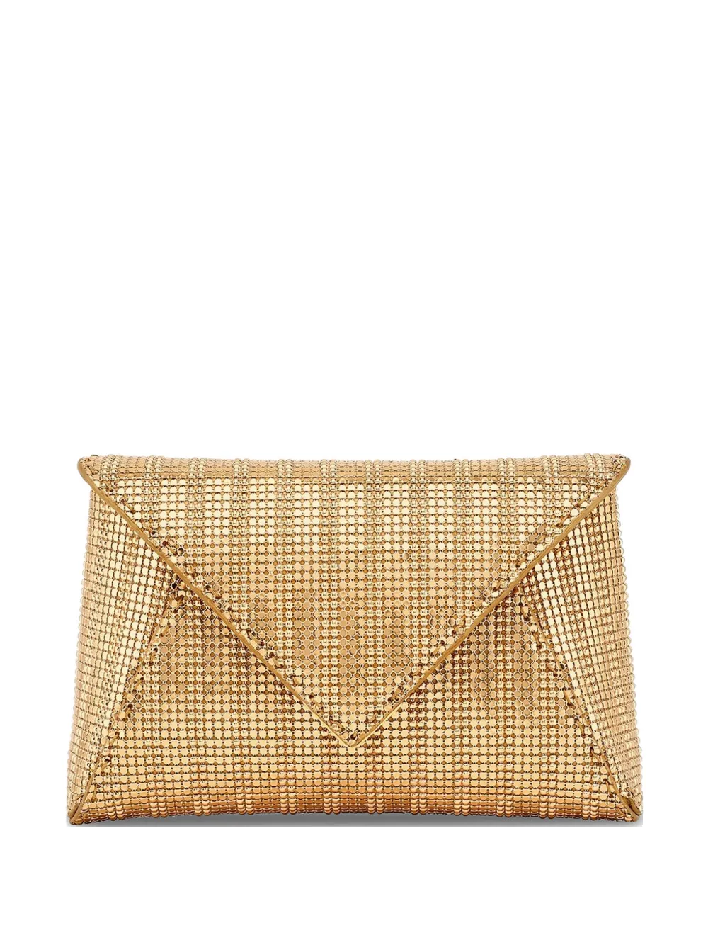 Tyler Ellis small Lee 'Pouchet' chainmail clutch bag - Oro