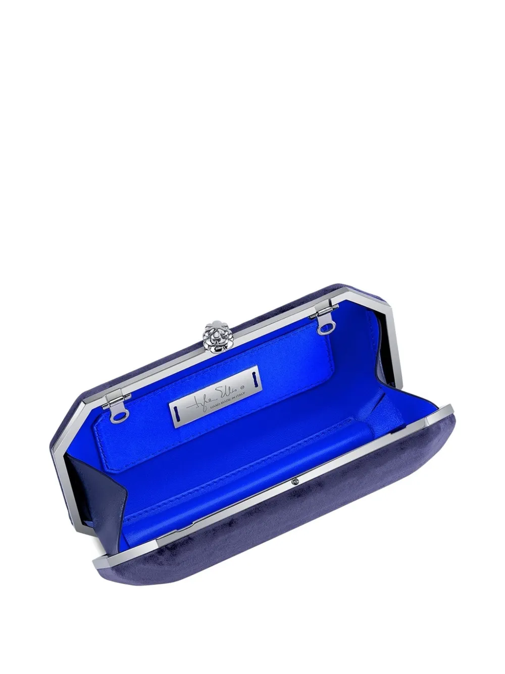 Tyler Ellis Kleine Perry fluwelen clutch Paars