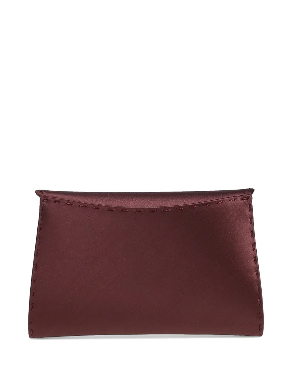 Tyler Ellis Lee Pouchet kleine satijnen clutch Bruin