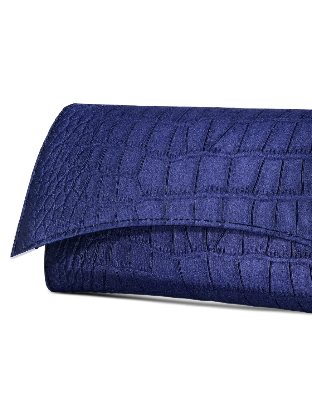 Tyler Ellis Veronica satijnen clutch Blauw