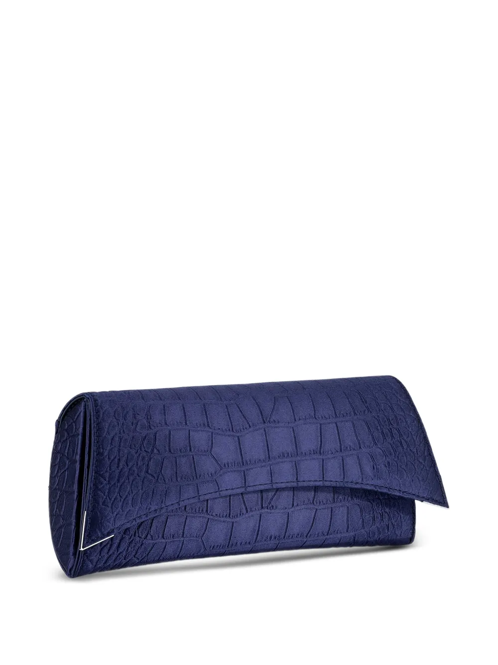Tyler Ellis Veronica satijnen clutch Blauw