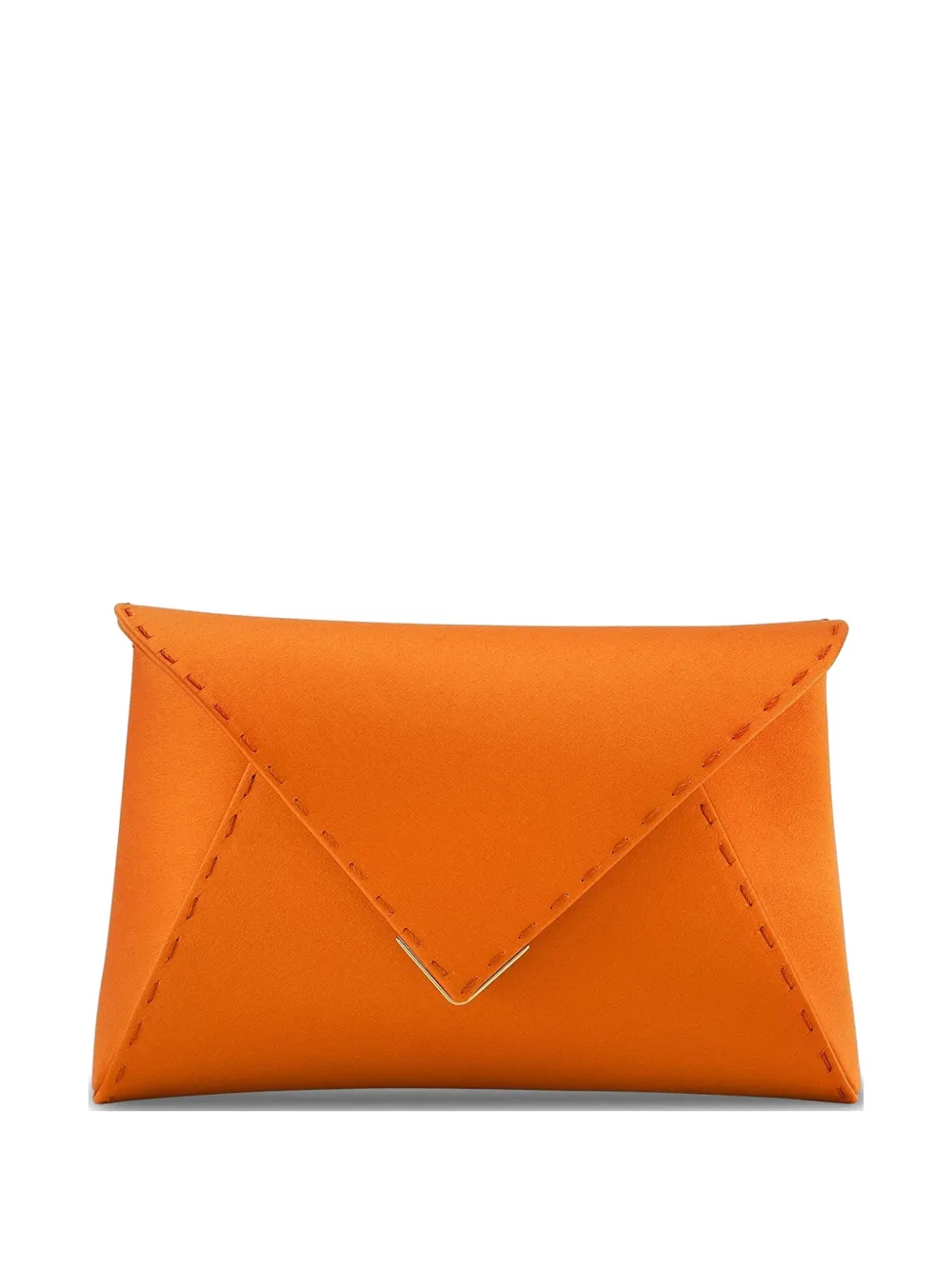 Tyler Ellis small Lee Pouchet hand-stitched clutch bag - Arancione