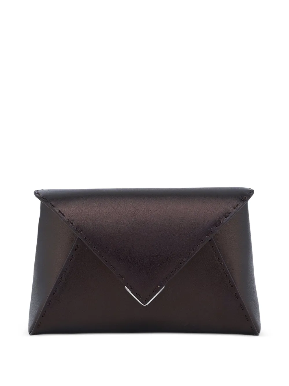 Tyler Ellis small Lee Pouchet leather clutch bag - Nero