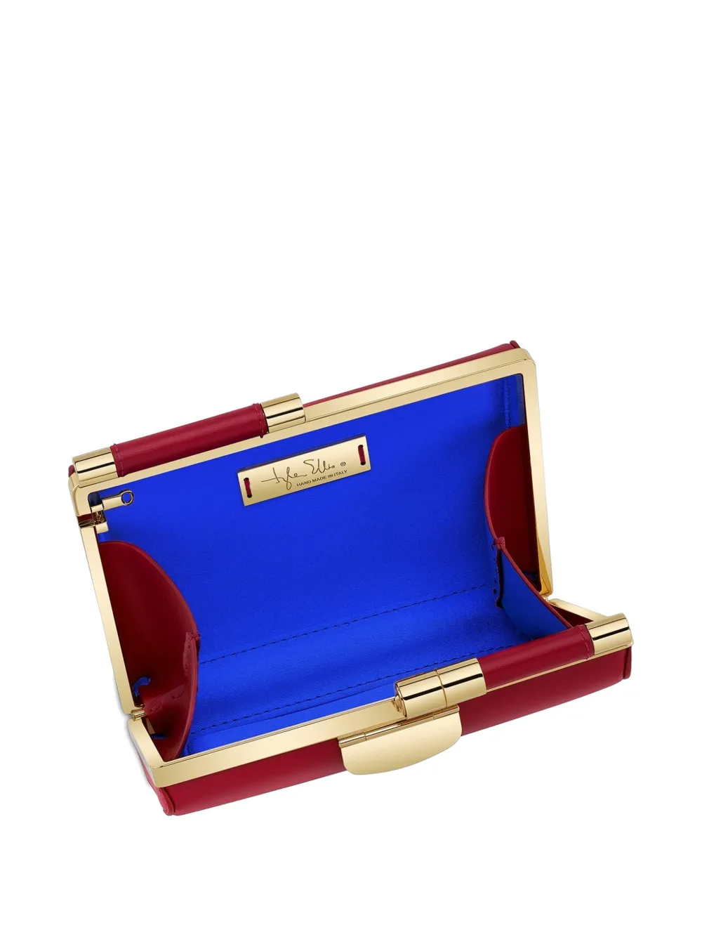 Tyler Ellis Jamie leren clutch Rood
