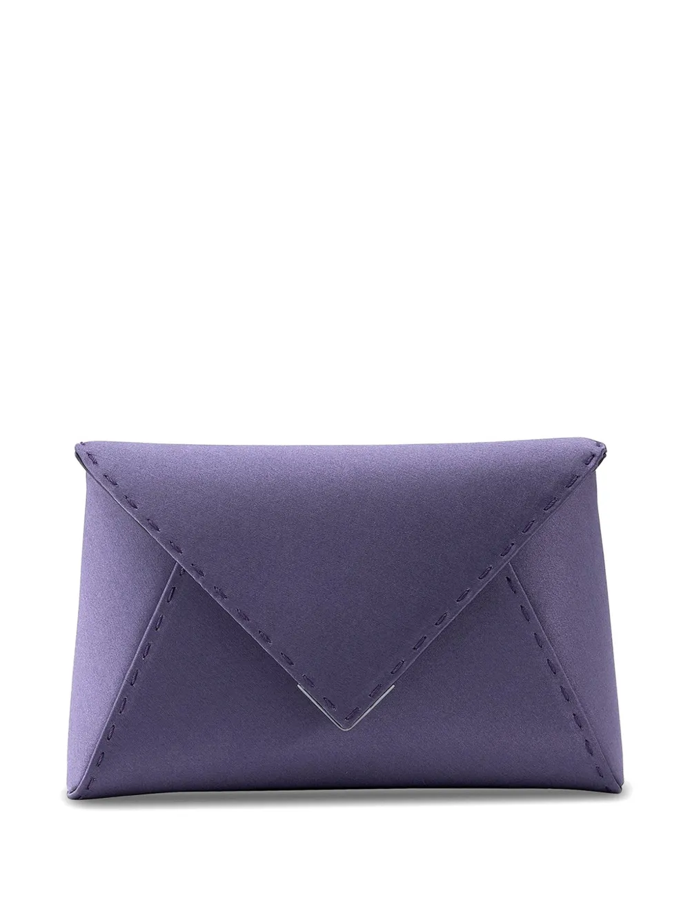 Tyler Ellis Kleine Lee Pouchet handgestikte clutch Paars
