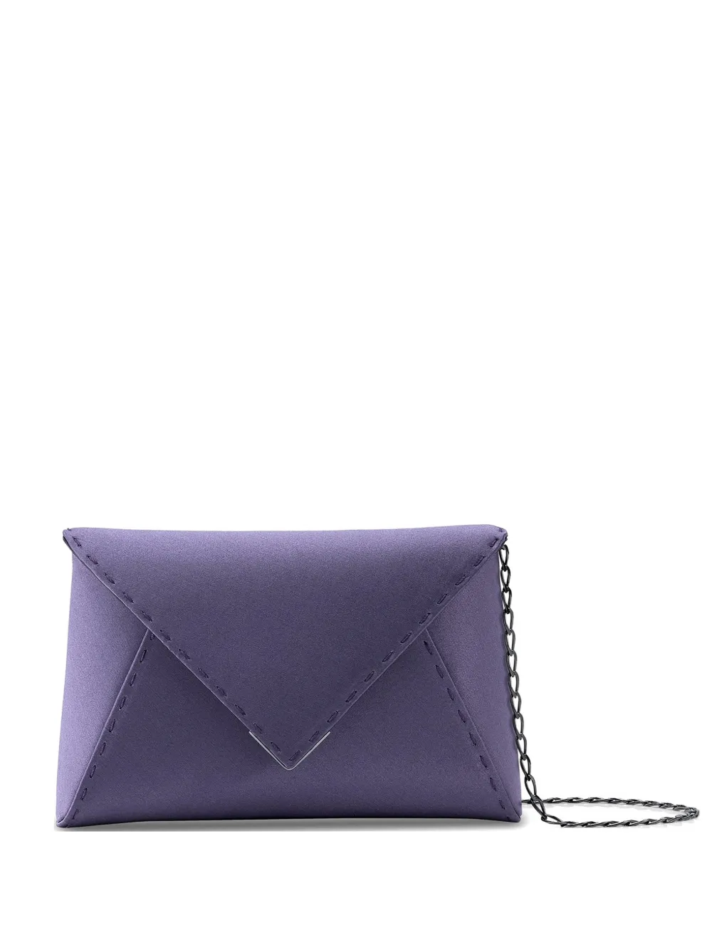 Tyler Ellis small Lee Pouchet hand-stitched clutch bag - Viola