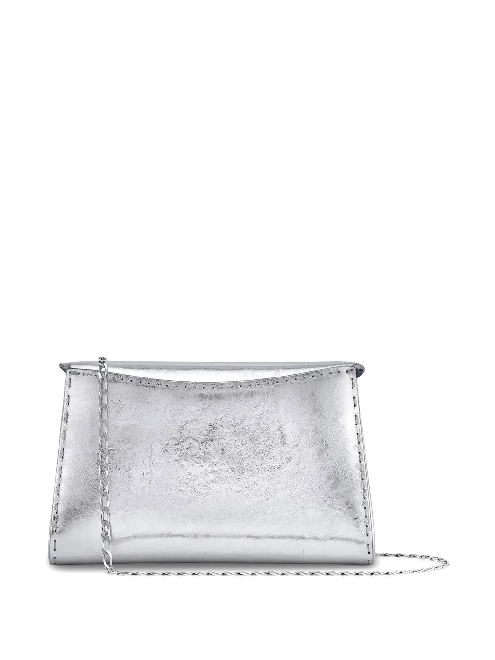 Tyler Ellis Kleine Lee Pouchet leren clutch Zilver