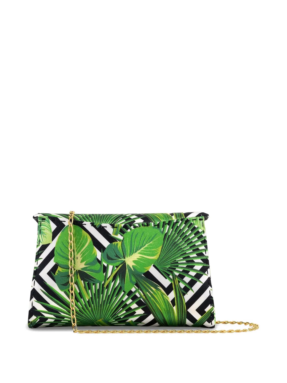 Tyler Ellis Lee Pouchet kleine clutch met palmprint Groen