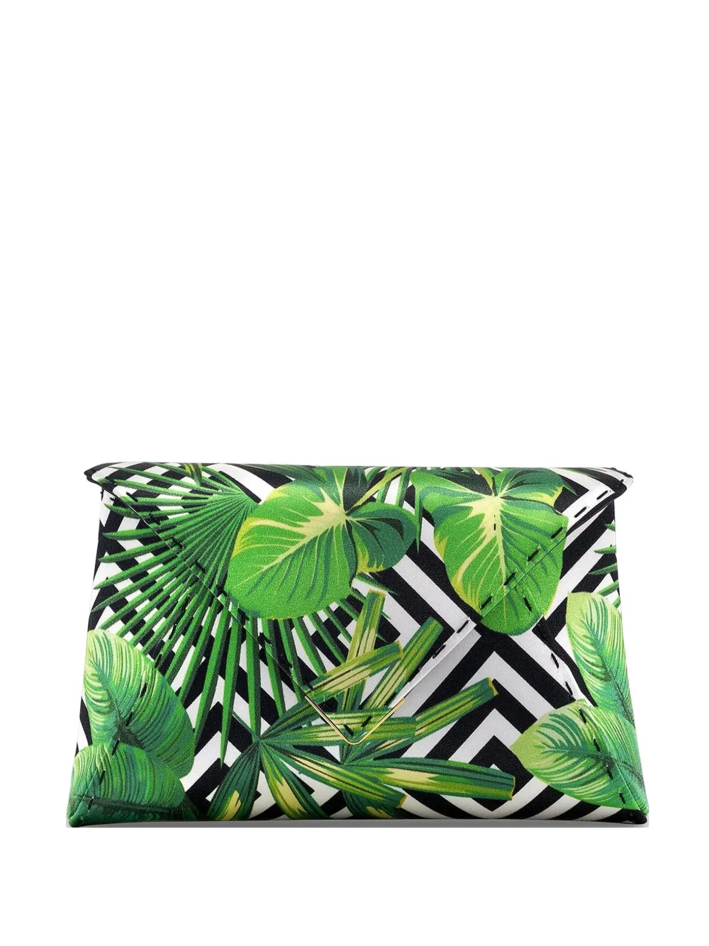 Tyler Ellis small Lee Pouchet palm-print clutch bag - Verde