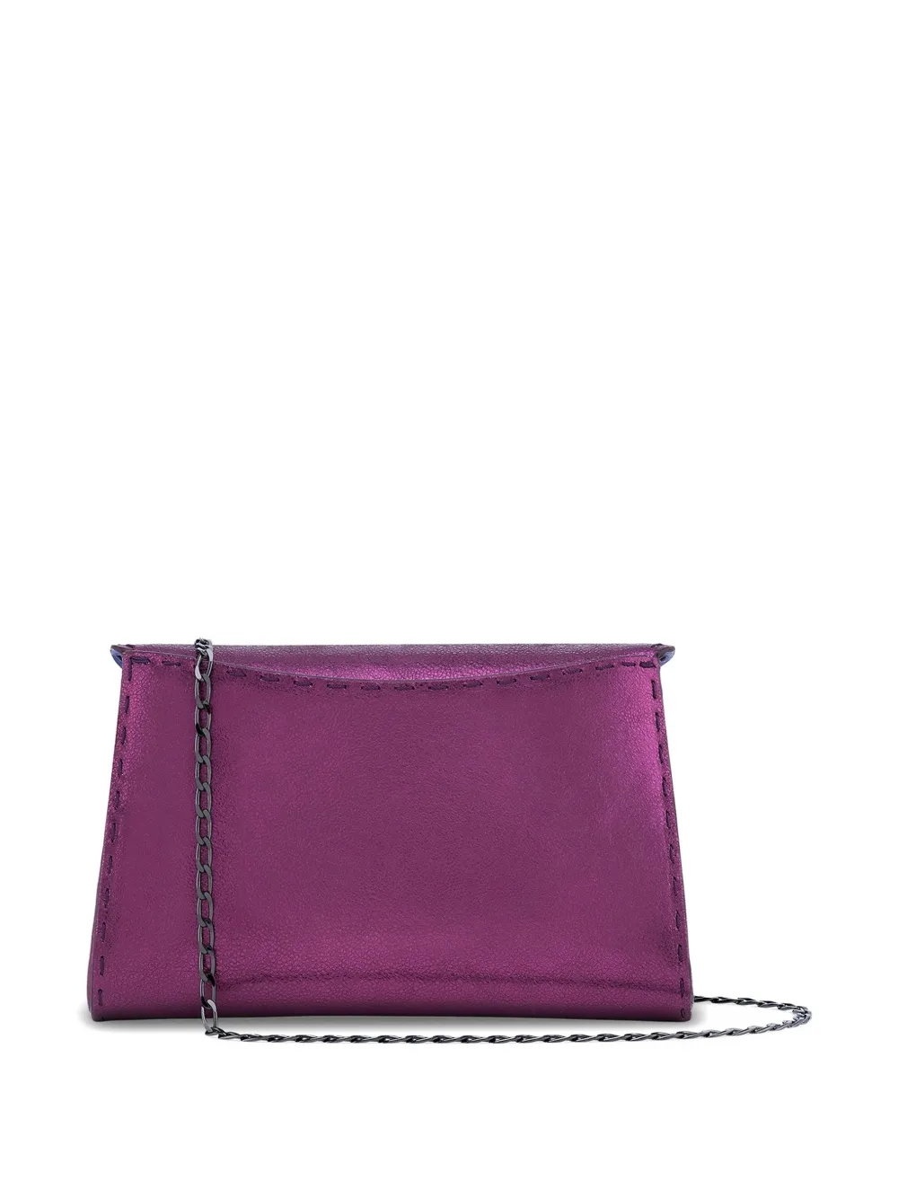 Tyler Ellis Kleine Lee Pouchet leren clutch Paars