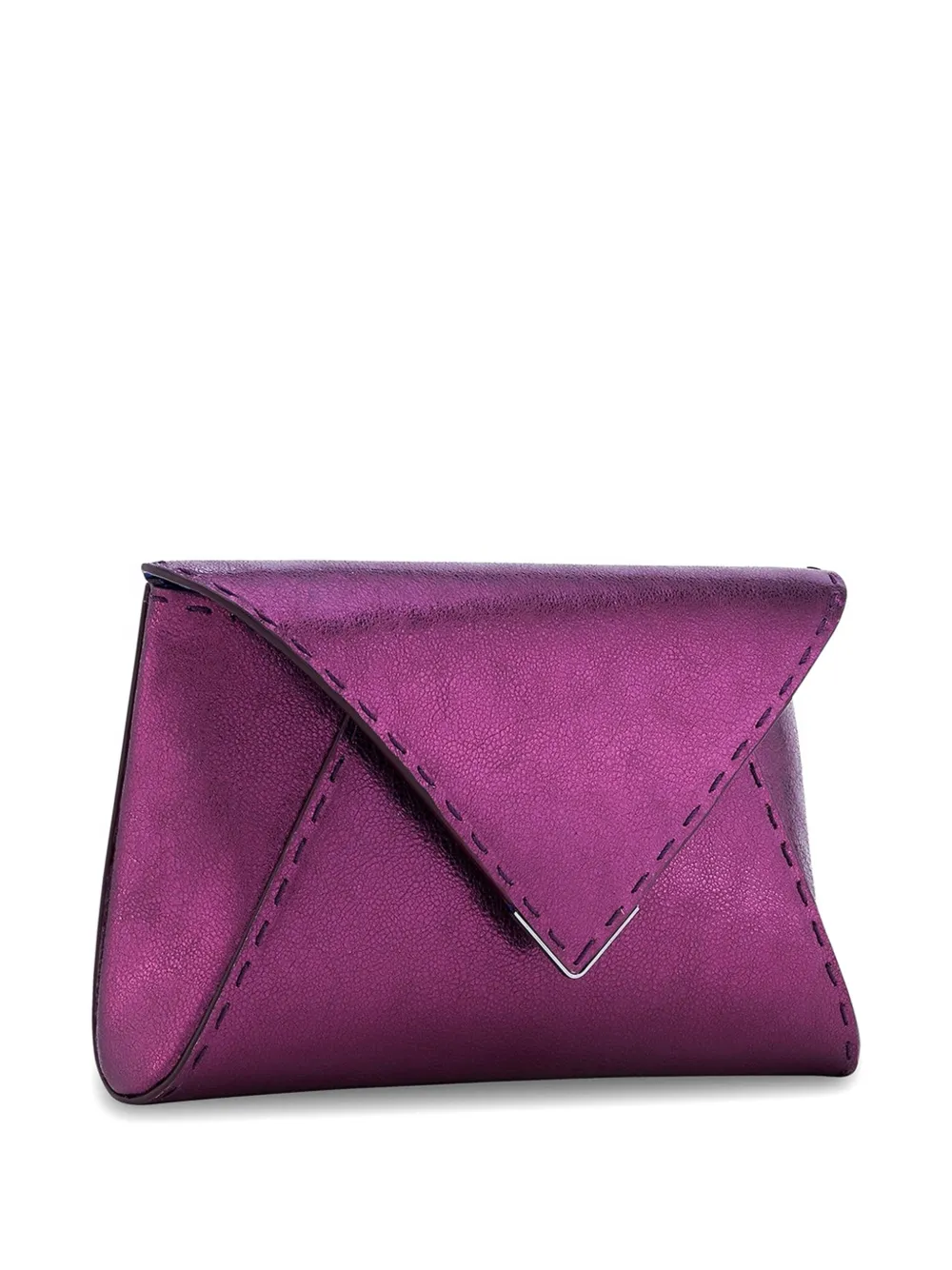Tyler Ellis Kleine Lee Pouchet leren clutch Paars