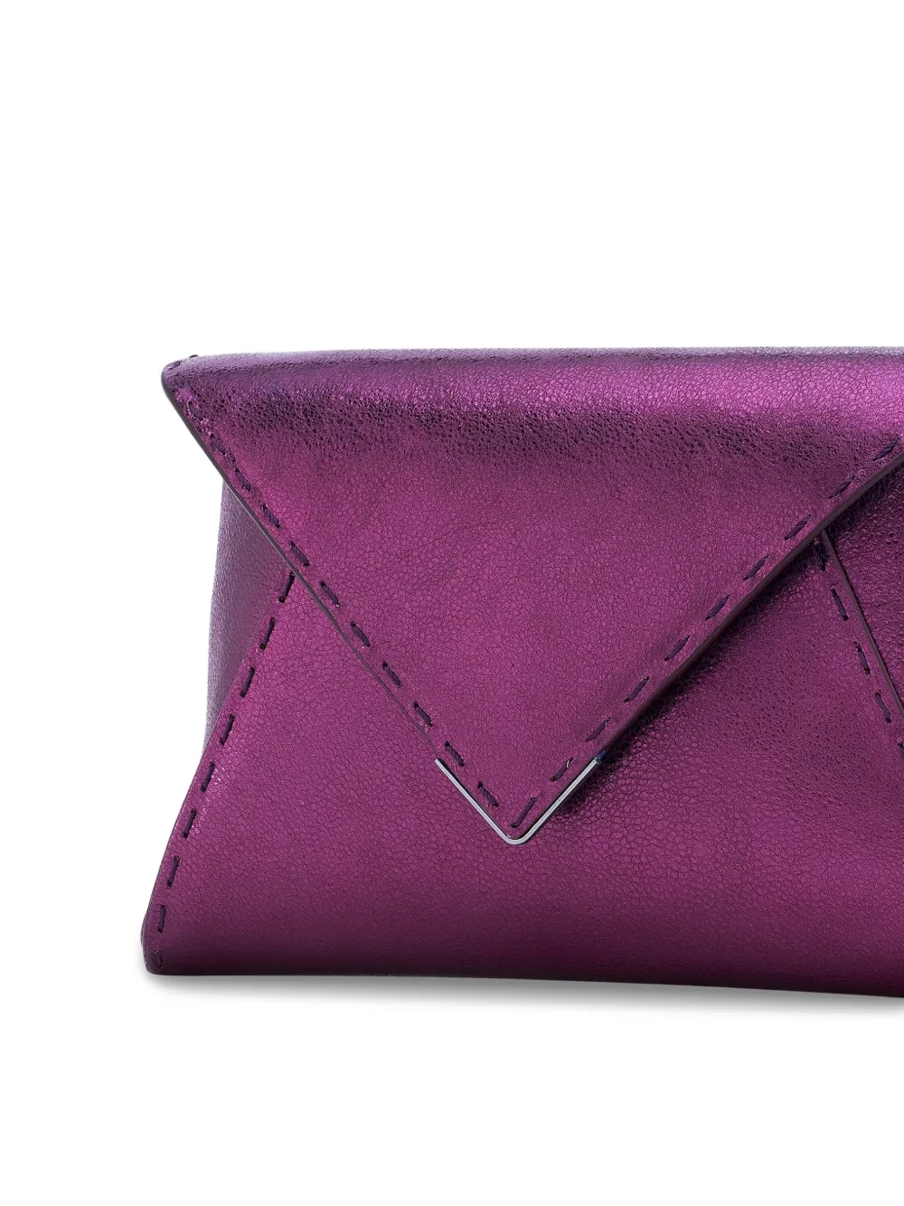 Tyler Ellis Kleine Lee Pouchet leren clutch Paars