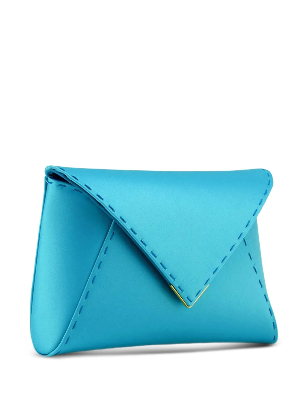 Tyler Ellis Lee Pouchet kleine satijnen clutch Blauw