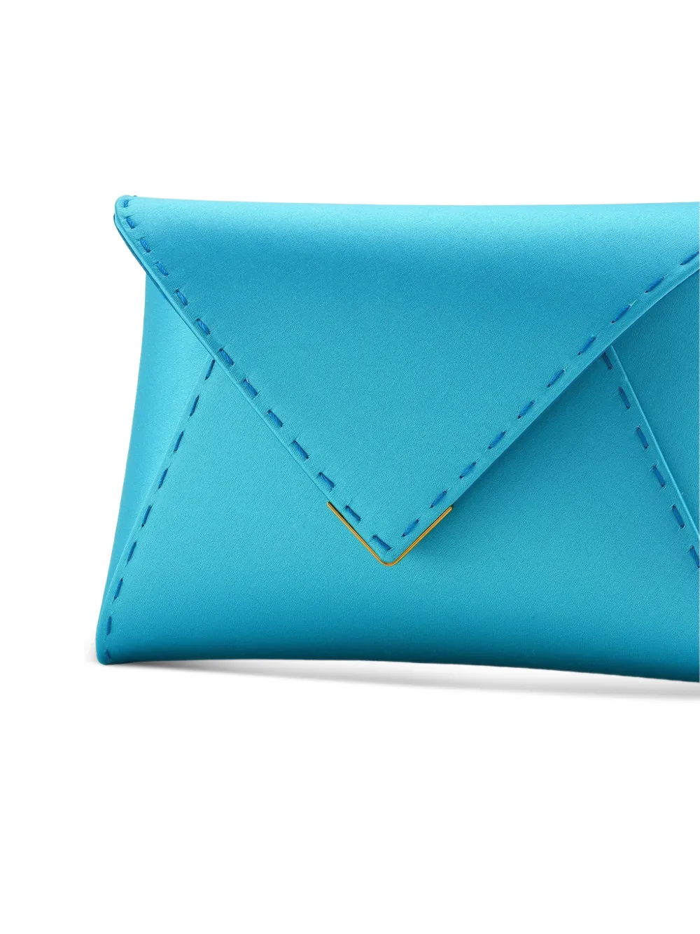 Tyler Ellis Lee Pouchet kleine satijnen clutch Blauw