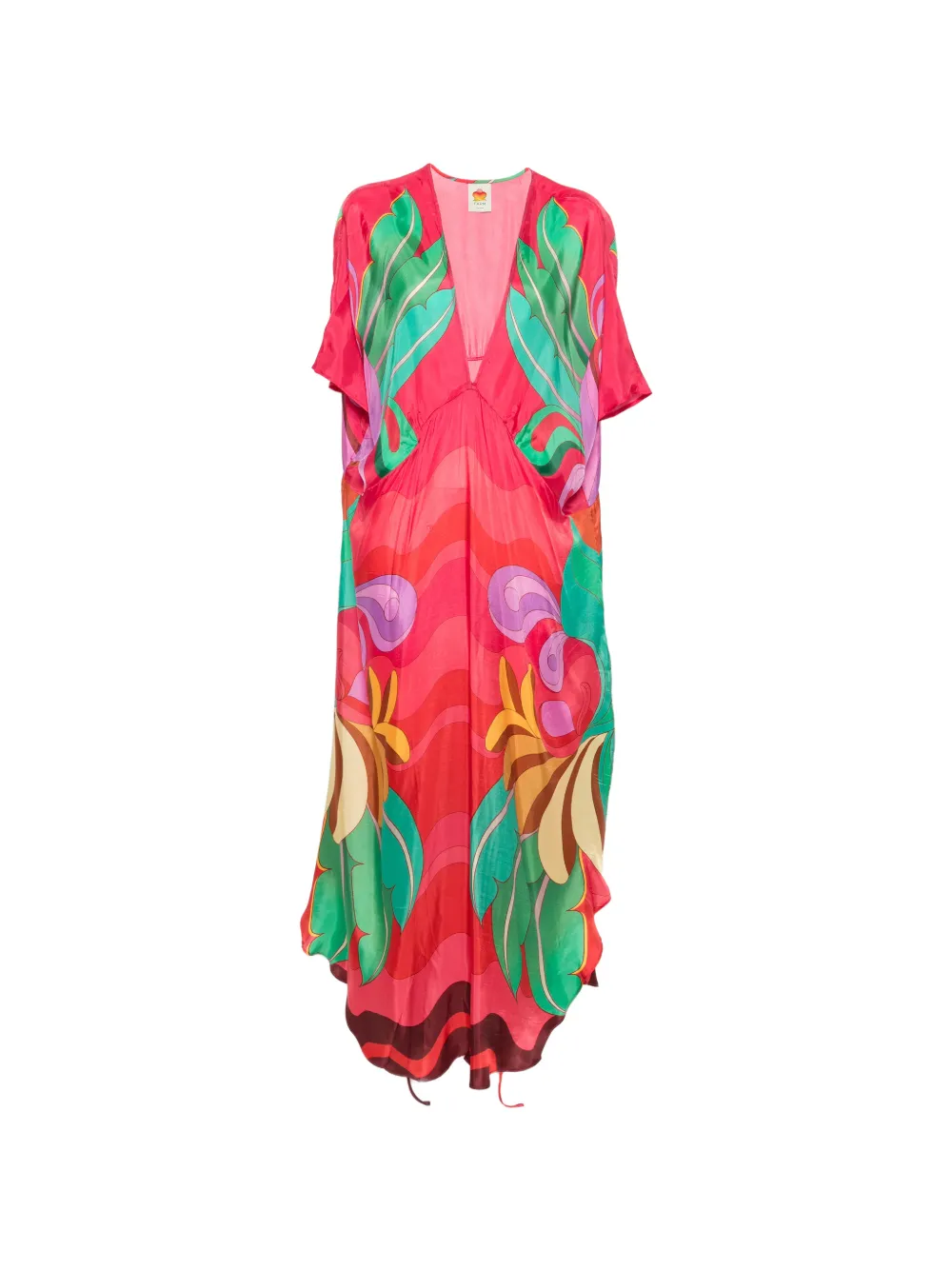 FARM Rio Banana Queen graphic-print maxi dress - Rosa
