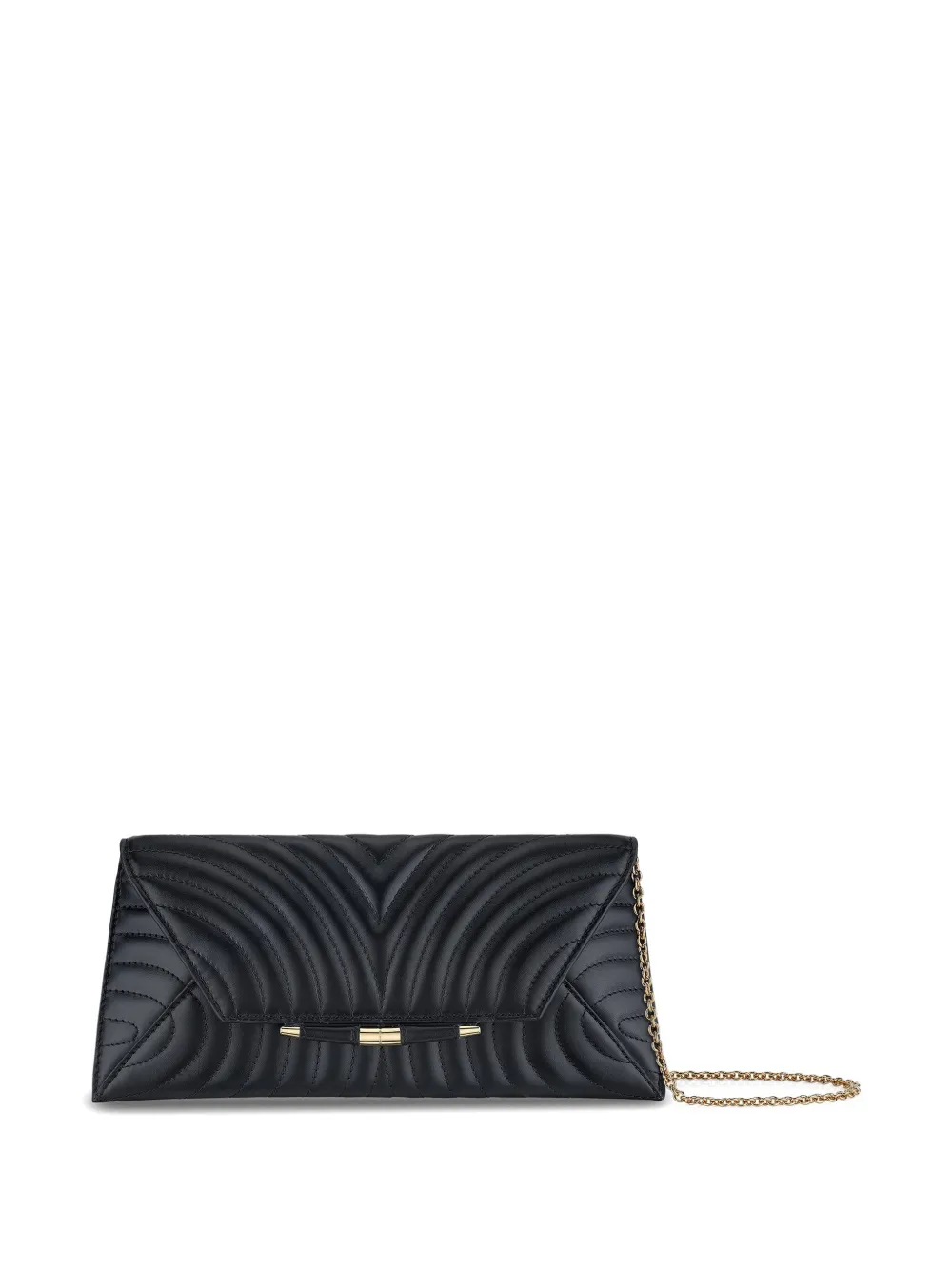 Tyler Ellis Aimee gewatteerde leren clutch Zwart