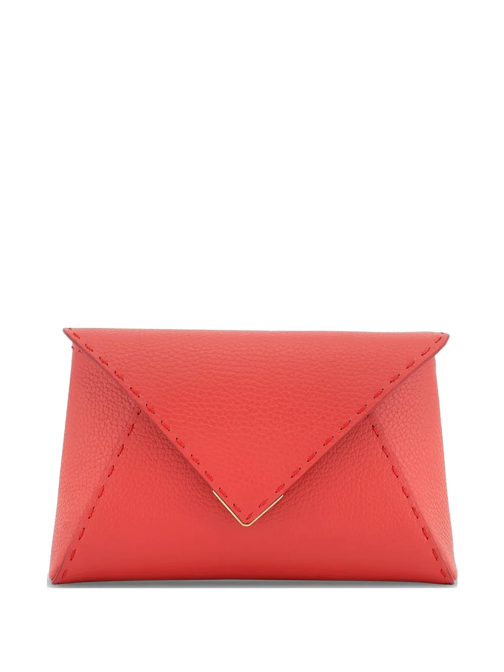 Tyler Ellis small Lee Pouchet leather clutch bag - Rosso