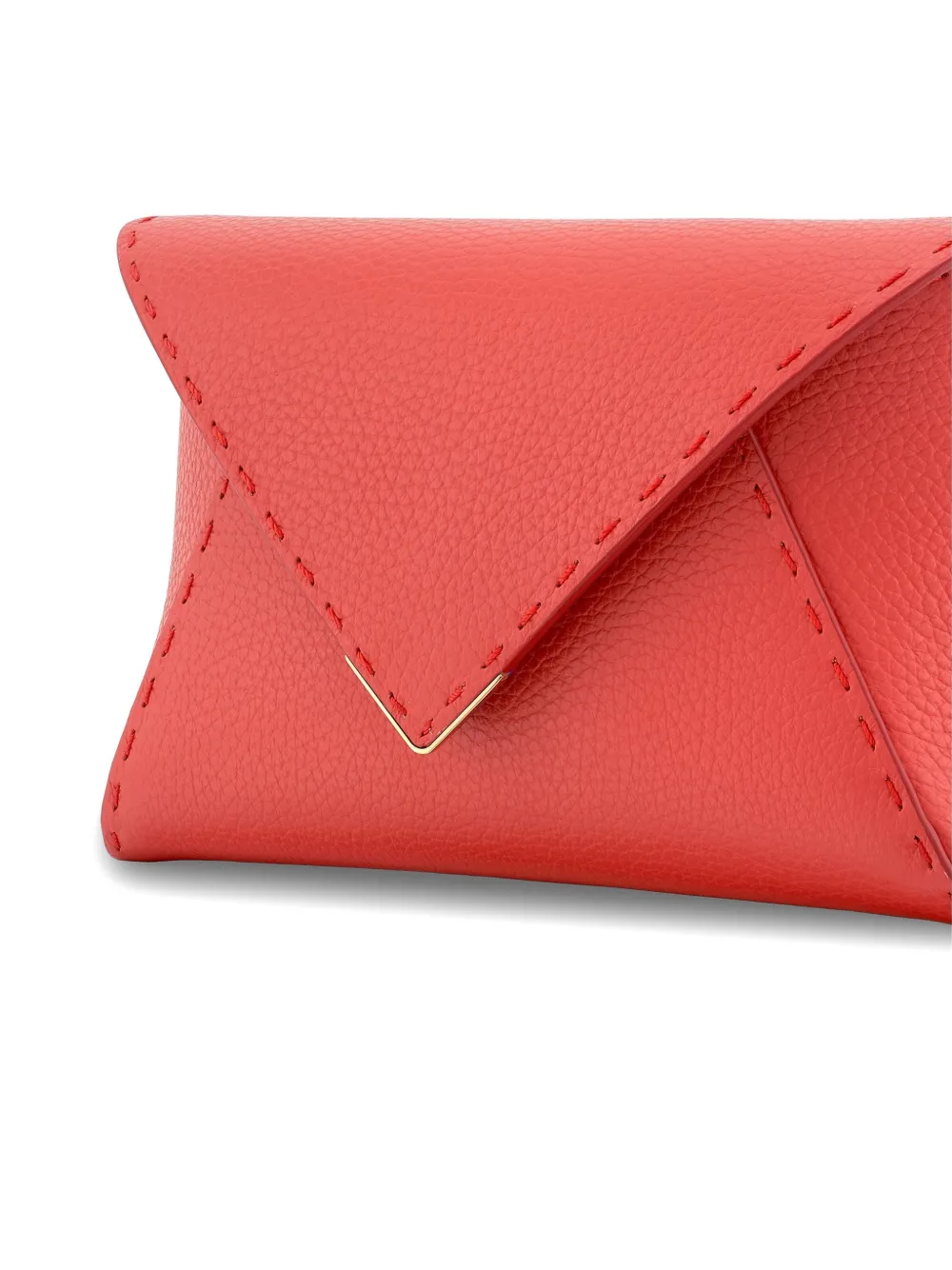 Tyler Ellis Kleine Lee Pouchet leren clutch Rood