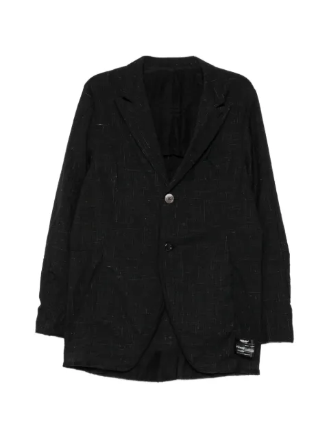 Undercover slub-texture notched-lapels blazer