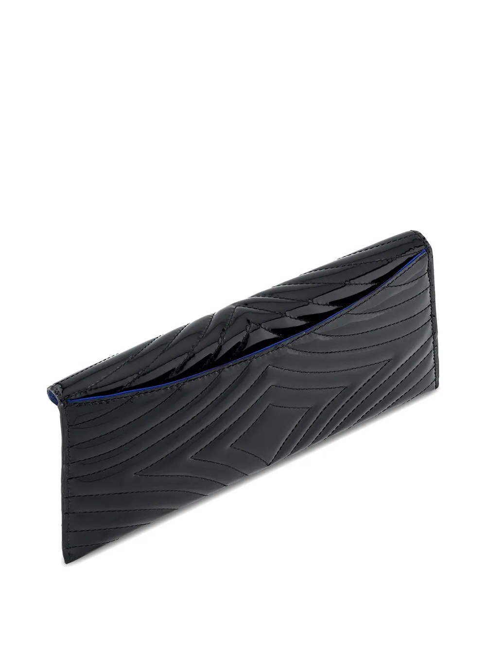 Tyler Ellis Aimee gewatteerde clutch van lakleer Zwart