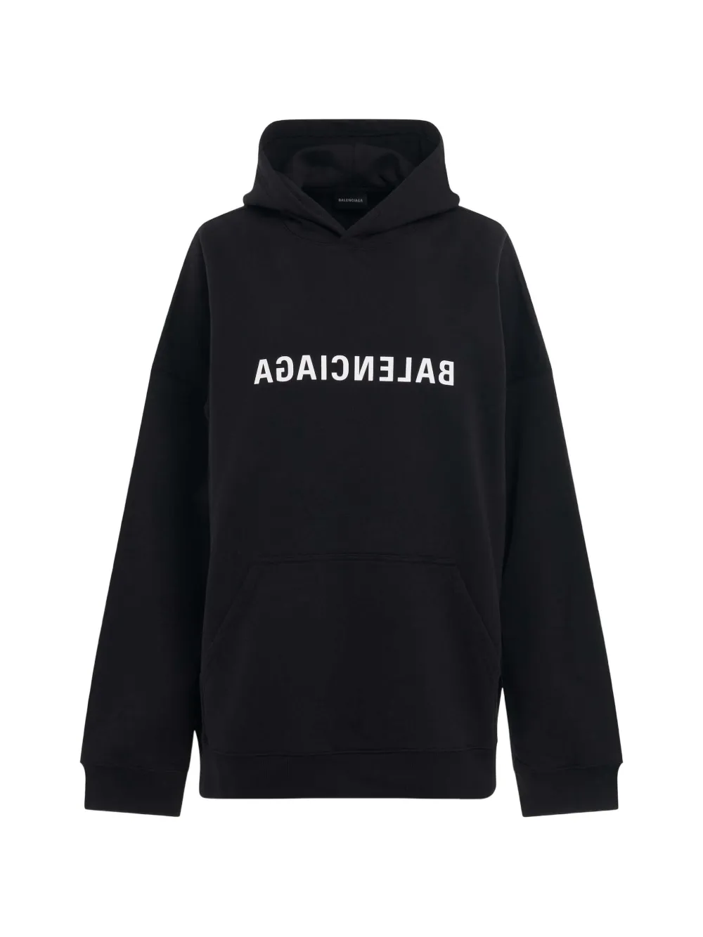 Balenciaga mirror-print wide-fit hoodie - Nero