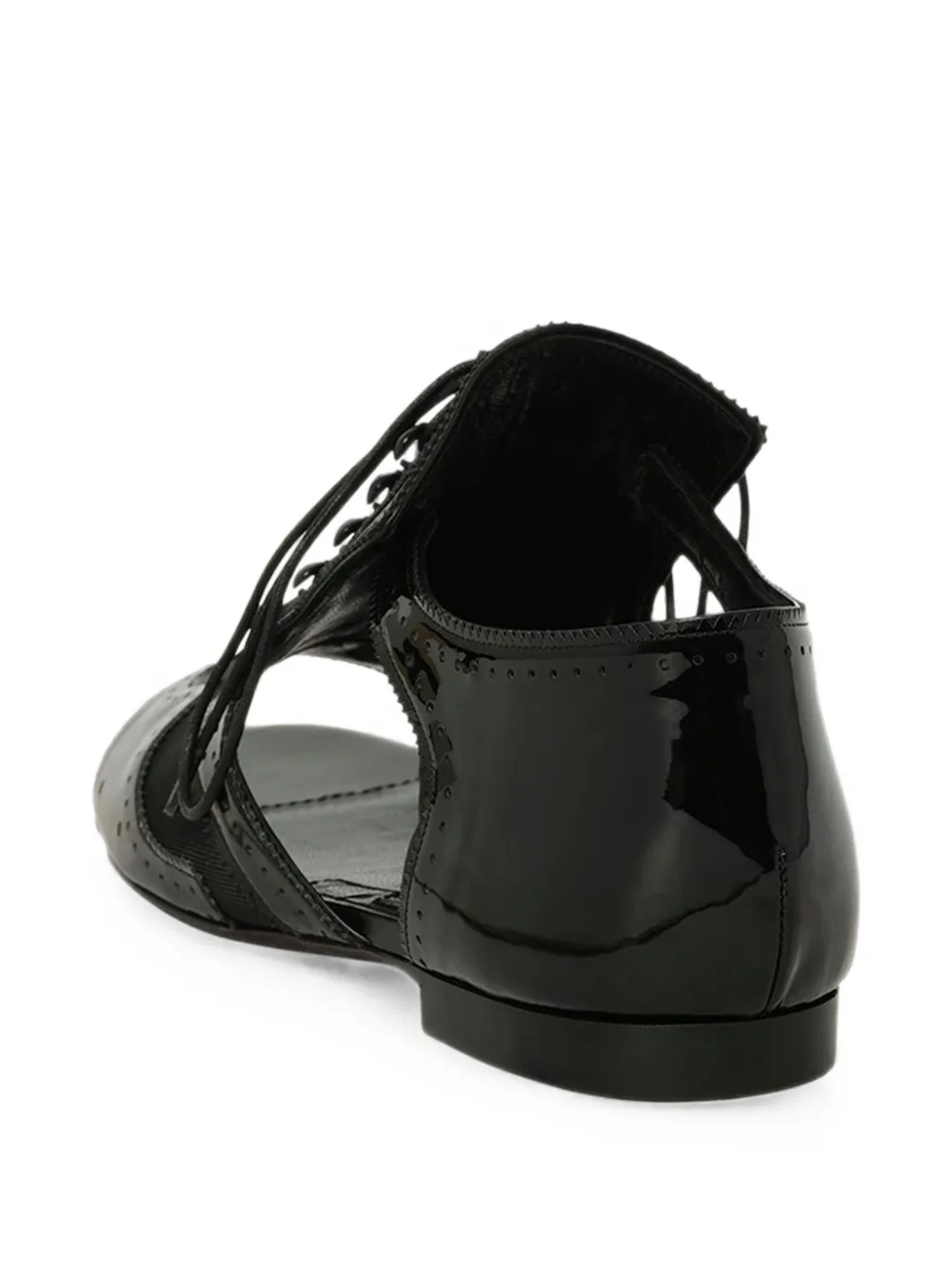Givenchy lace-up cut-out sandals Zwart