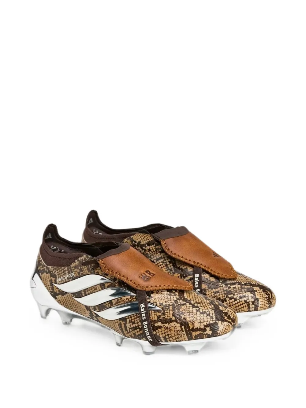 adidas x Wales Bonne Predator Elite snakeskin-effect sneakers Beige